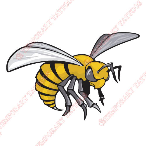 1999-Pres Alabama State Hornets Secondary Customize Temporary Tattoos Stickers NO.3711